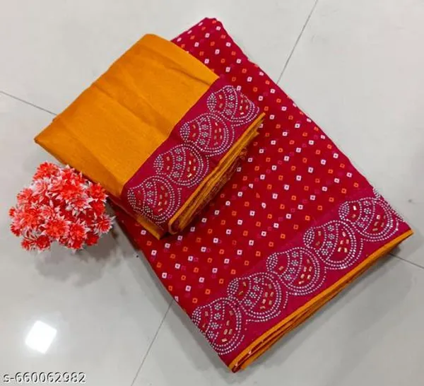 Taladara's_New__Fancy_Georgette_Premium_Saree_With_Embedded_Stones_And_Added_Blouse_For_Women