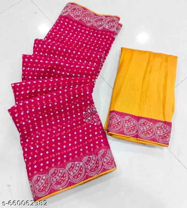 Taladara's_New__Fancy_Georgette_Premium_Saree_With_Embedded_Stones_And_Added_Blouse_For_Women