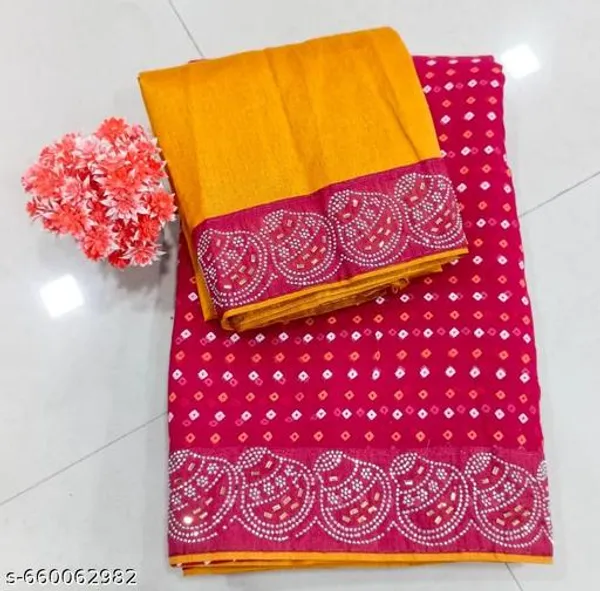 Taladara's_New__Fancy_Georgette_Premium_Saree_With_Embedded_Stones_And_Added_Blouse_For_Women