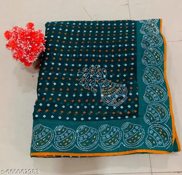 Taladara's_New_Fancy_Solo_Premium_Saree_With_Embedded_Stones_And_Added_Blouse_For_Women
