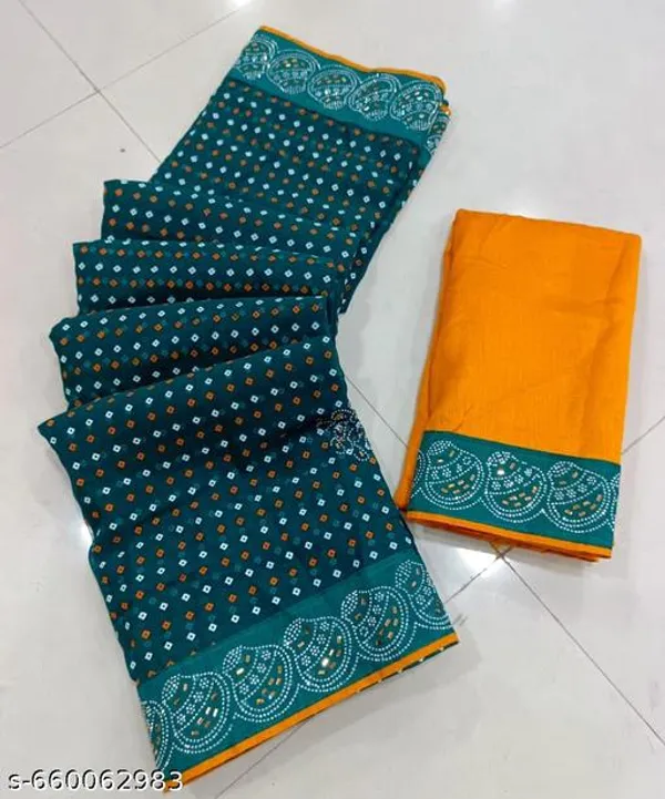 Taladara's_New_Fancy_Solo_Premium_Saree_With_Embedded_Stones_And_Added_Blouse_For_Women