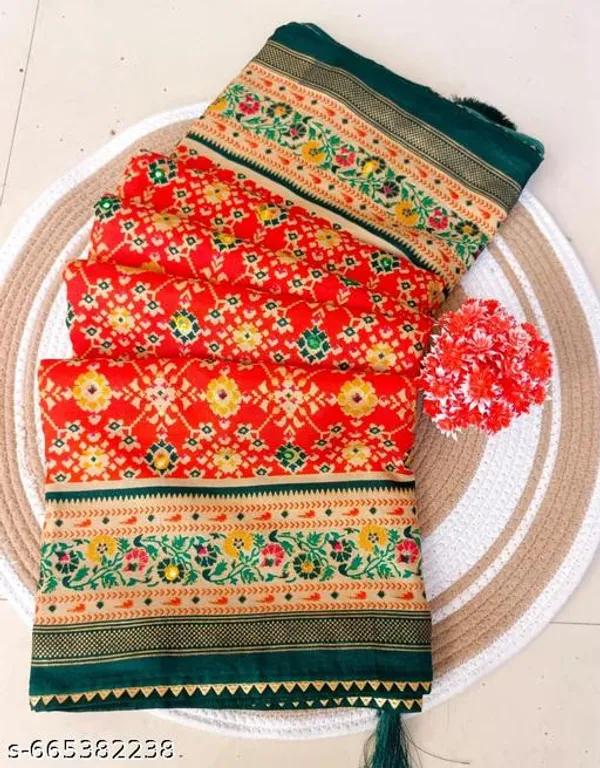 Red_Pashmina_Patola_Premium_Saree_For_Women