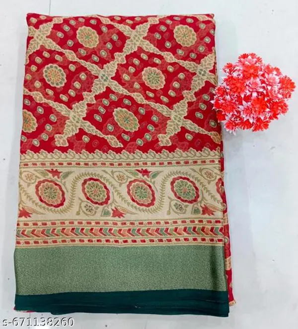 Multicolor_Chiffon_Printed_Premium_Saree_For_Women