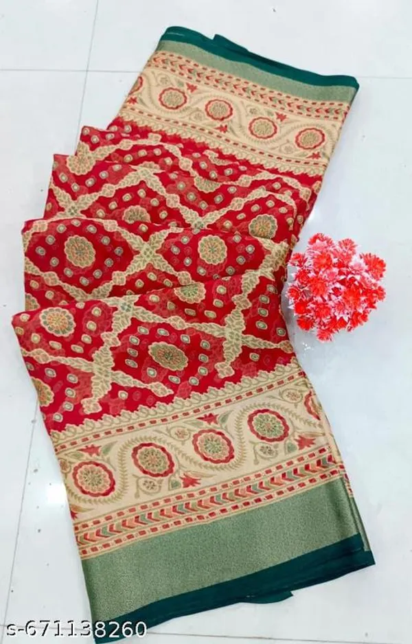 Multicolor_Chiffon_Printed_Premium_Saree_For_Women
