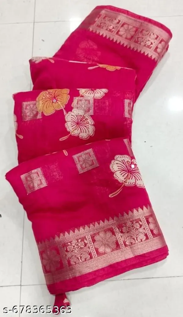 Pink_Mal_Cotton_Printed_Premium_Saree_For_Women