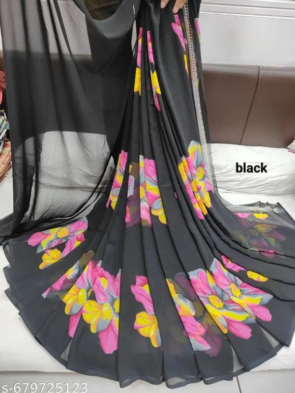 Taladara's_New_Georgette_Printed_Premium_Saree_For_Women