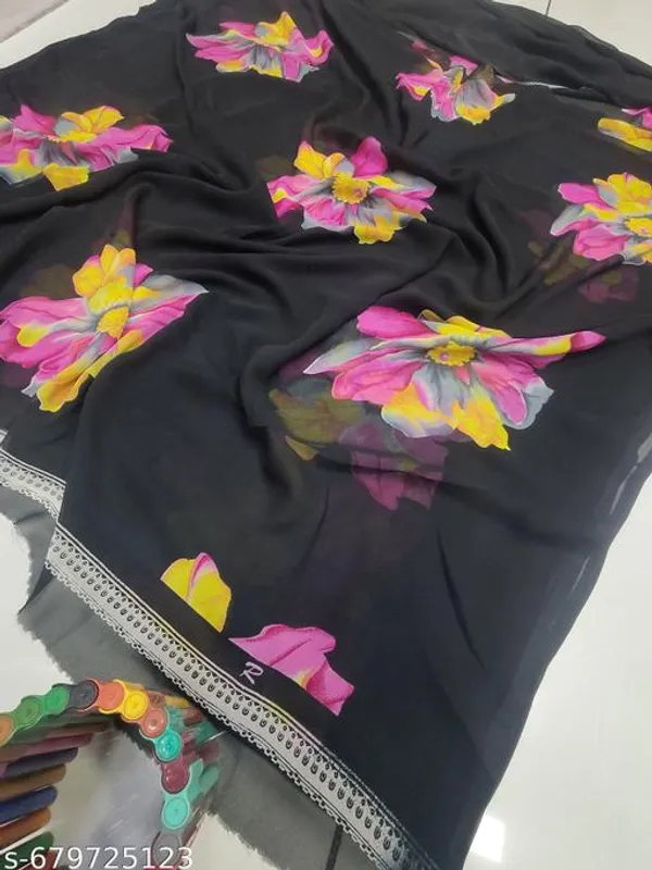 Taladara's_New_Georgette_Printed_Premium_Saree_For_Women