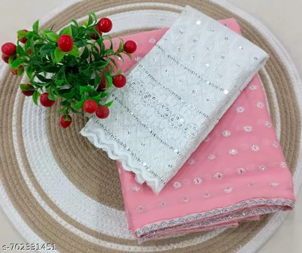 Taladara's_New_Pink_Moss_Butti_Printed_Premium_Saree_With_Lace_Border_For_Women