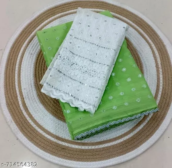 Taladara's_New_Light_Green_Mos_Buti_Printed_Premium_Saree_And_Lace_Border__For_Women