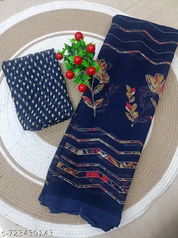 Blue_Georgette_Printed_Premium_Saree_For_Women