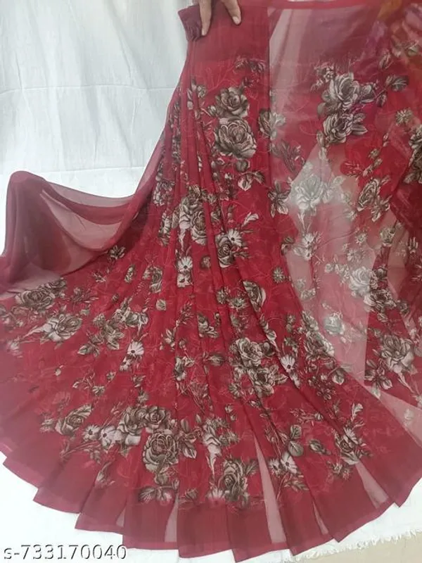 Maroon_Georgette_Printed_Premium_Saree_For_Women