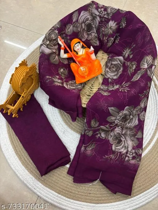Purple_Georgette_Printed_Premium_Saree_For_Women