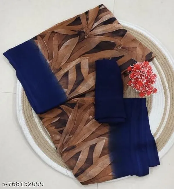 Taladara's_New_Georgette_Printed_Saree_For_Women