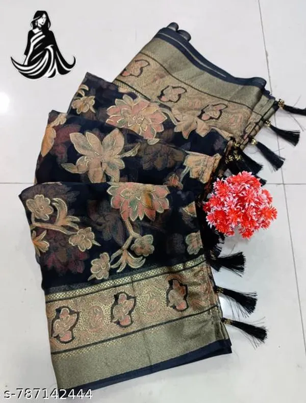 Multicolor_Fancy_Heavy_Baraso_Printed_Premium_Saree_And_Jalar_Lace_For_Women