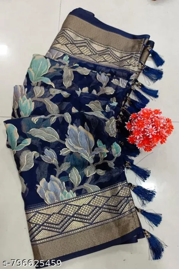 Multicolor_Fancy_Brasso_Printed_Premium_Saree_And_Jalar_Border_Premium_Saree_For_Women