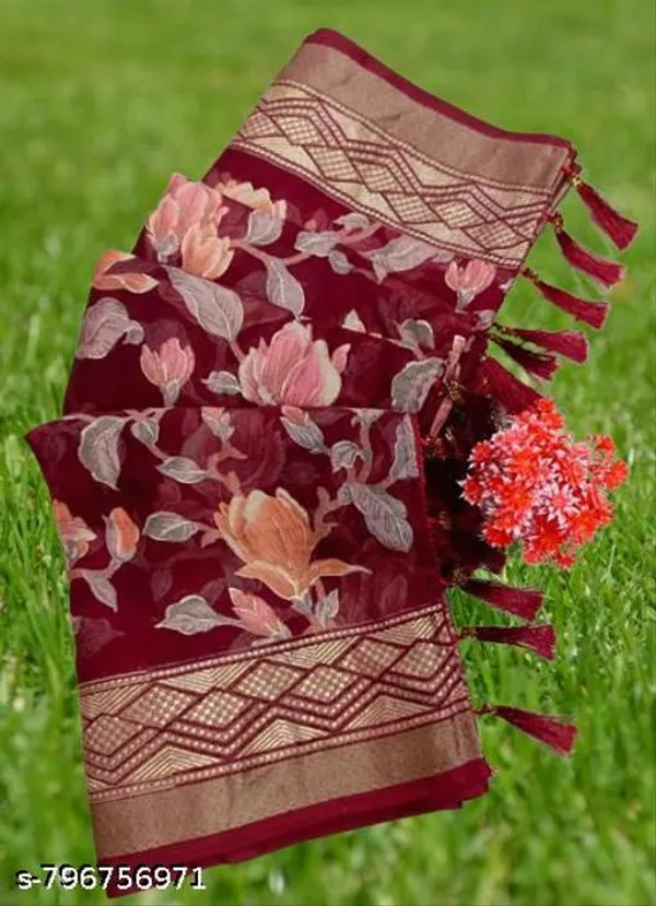 Multicolor_Fancy_Brasso_Printed_Premium_Saree_And_Jalar_Border_Premium_Saree_For_Women