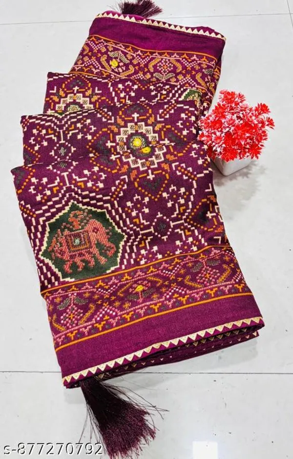Taladara's_New_Pashmina_Printed_Patola_Premium_Saree_For_Women