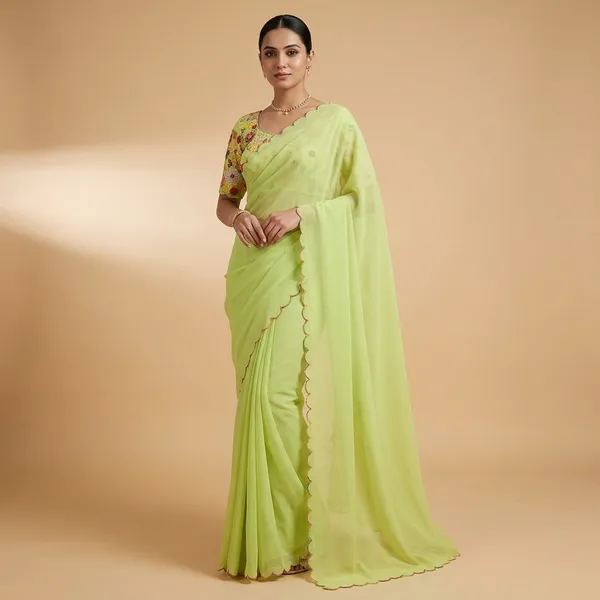 Green_Fancy_Georgette_Sath_Gram_Premium_Saree_For_Women