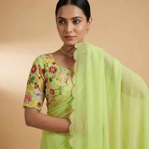 Green_Fancy_Georgette_Sath_Gram_Premium_Saree_For_Women