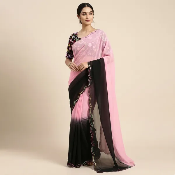 Black_And_Pink_Taladara_Georgette_60_Garam_Premium_Saree_For_Women