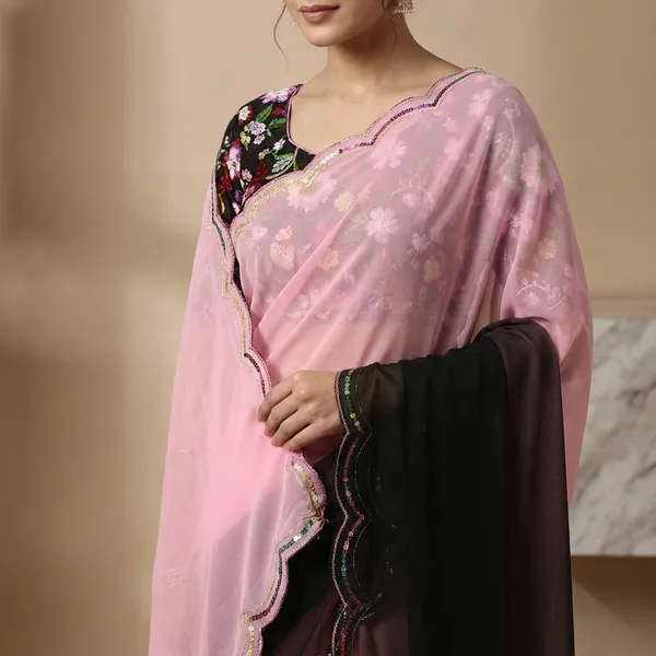 Black_And_Pink_Taladara_Georgette_60_Garam_Premium_Saree_For_Women