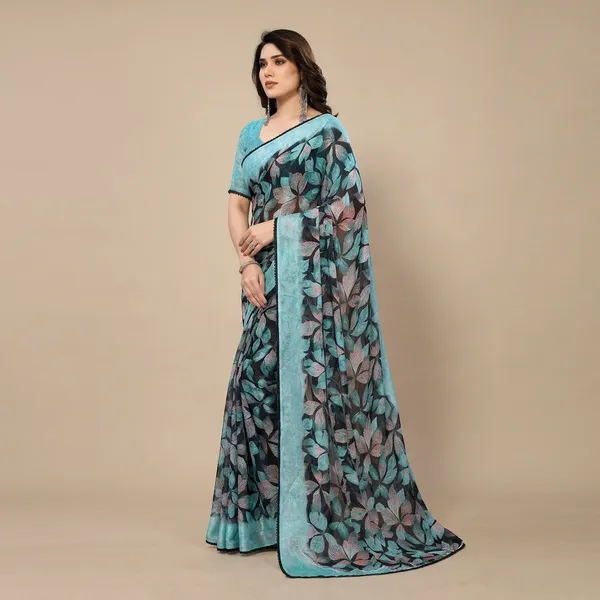 Taladara's_New___Georgette_Printed_Premium_Saree_Lace_Border_For_Women