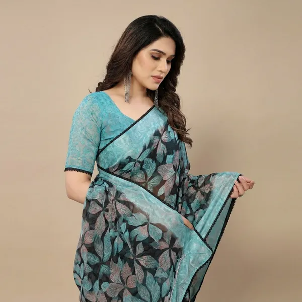 Taladara's_New___Georgette_Printed_Premium_Saree_Lace_Border_For_Women