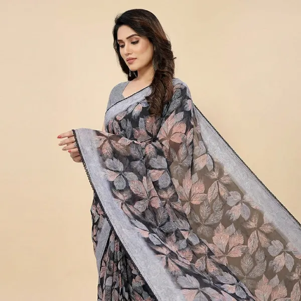 Taladara's_New__Georgette_Printed_Premium_Saree_Lace_Border_For_Women
