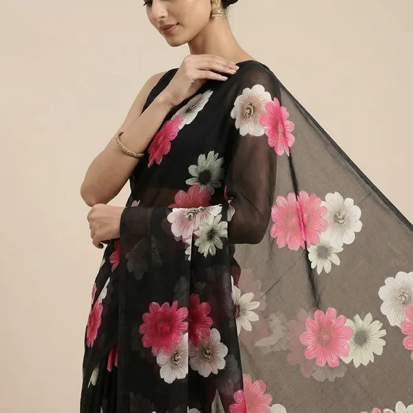 Taladara's_New__Georgette_Printed_Premium_Saree_For_Women