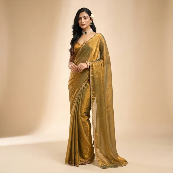 Taladara's_New_Georgette_Chiffon_Premium_Saree_And_Heavy_Lace_Border_For_Women