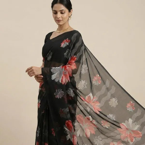 Taladara's_New___Georgette_Printed_Premium_Saree_For_Women