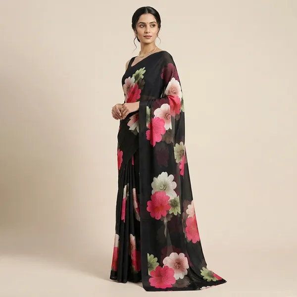 Taladara's_New__Georgette_Printed_Premium_Saree_For_Women