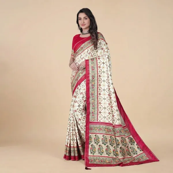Red_And_White_Fancy_Georgette_Pashmina_Premium_Saree_For_Women