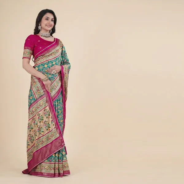 Taladara's_New_Fancy_Pashmina_Premium_Saree_For_Women