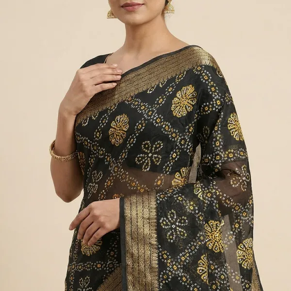 Black_Fancy_Dola_Silk_Premium_Saree_For_Women