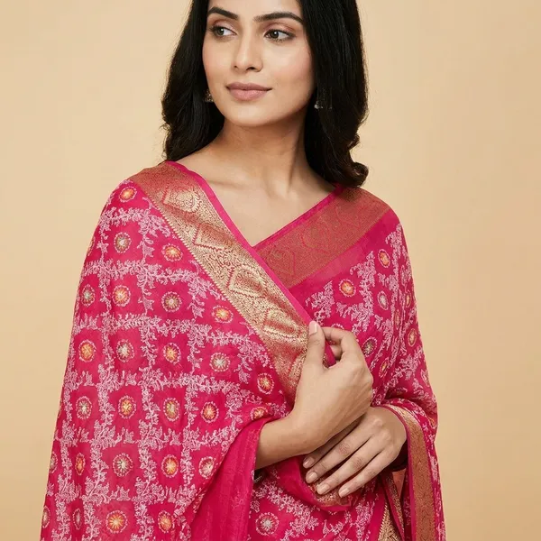 Taladara's_New_Cotton_Printed_Premium_Saree_For_Women