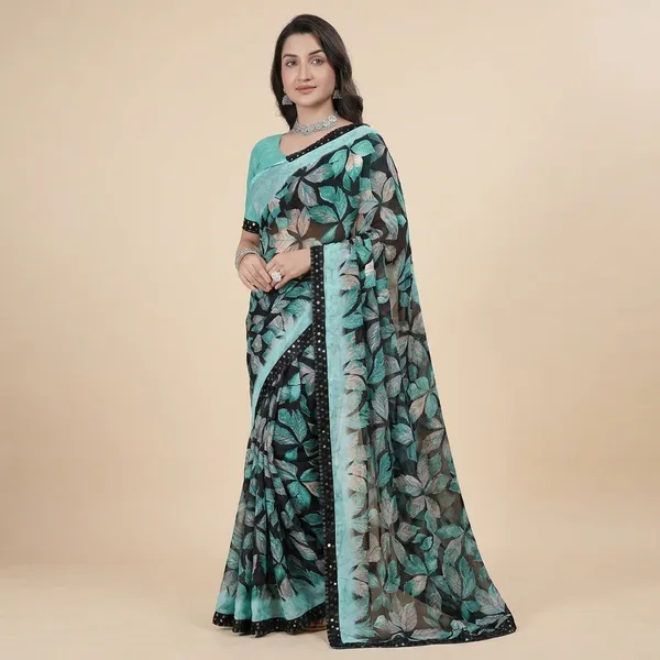 Taladara's_New___Georgette_Printed_Premium_Saree_Lace_Border_For_Women