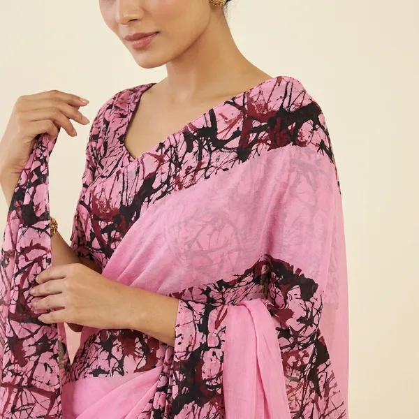 Pink_Printed_Satin_Premium_Saree_For_Women