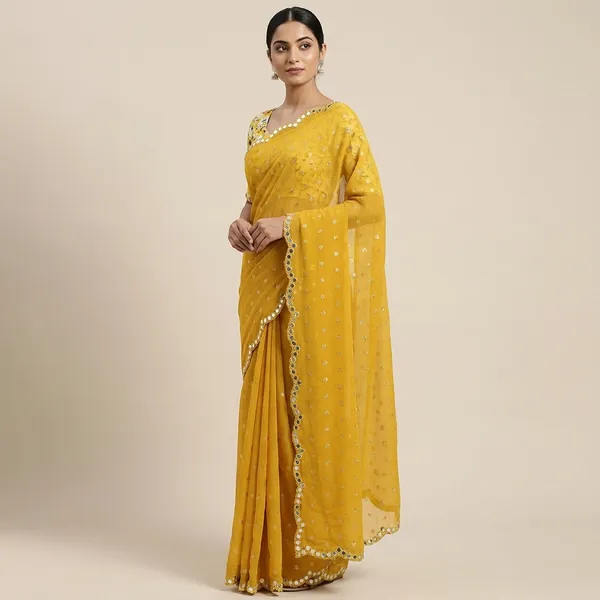 Taladara'sNew_Fancy_Mirror_Mos_Buti_Premium_Saree_For_Women