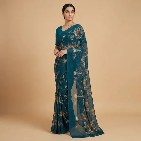 Taladara's_New___Georgette_Printed_Premium_Saree_For_Women