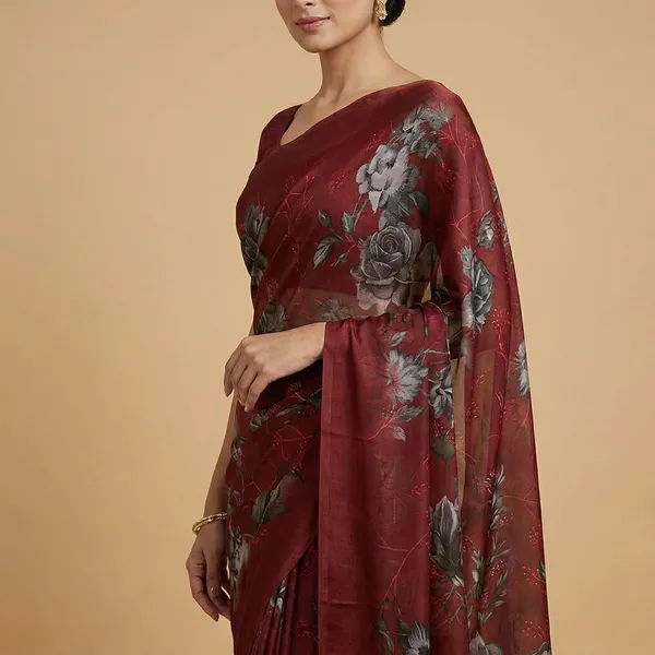 Taladara's_New_Georgette_Printed_Premium_Saree_For_Women