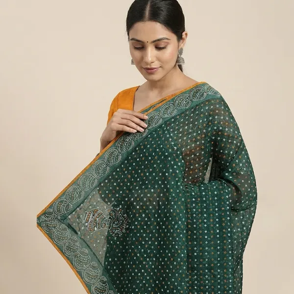 Taladara's_New__Fancy_Solo_Matka__Lace_And_Diamond_Border_Premium_Saree_For_Women