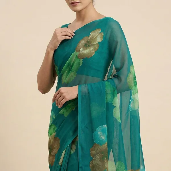 Taladara's_New_Blue__Coloured_Fancy_Georgette_Printed_Heavy_Saree_For_Women