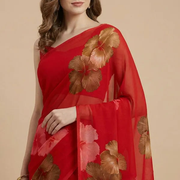 Red_Fancy_Georgette_Printed_Premium_Saree_For_Women