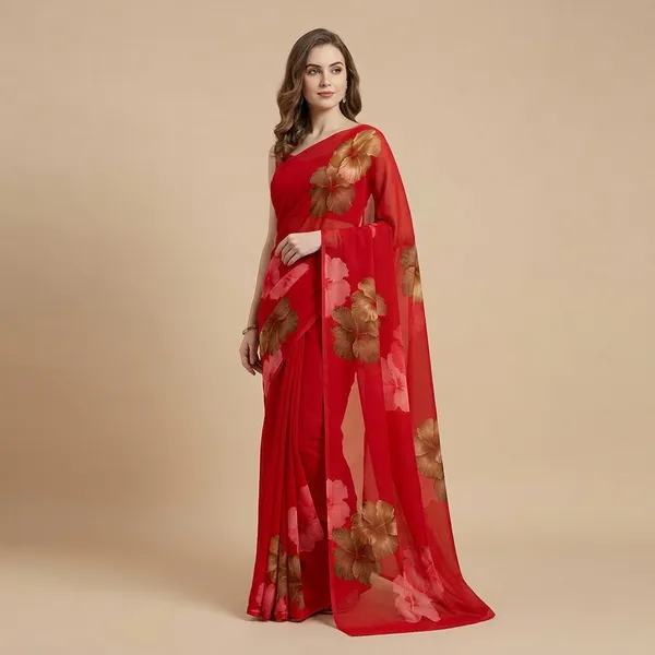 Red_Fancy_Georgette_Printed_Premium_Saree_For_Women
