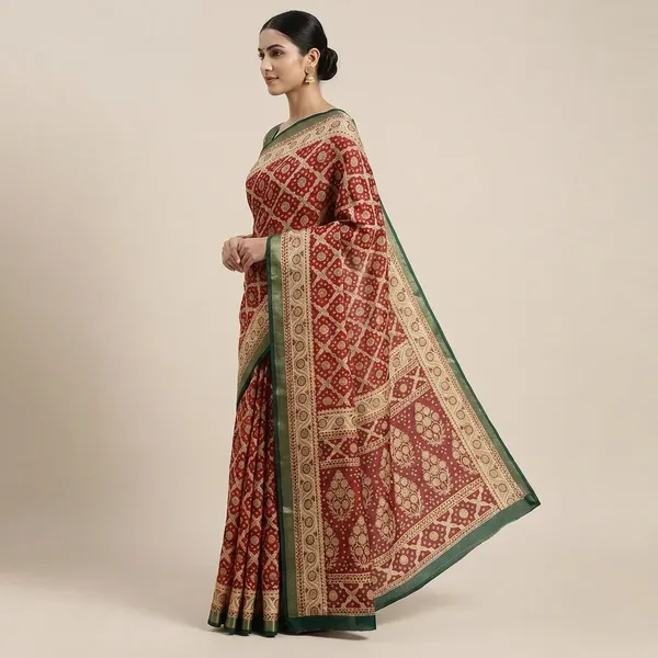 Multicolor_Chiffon_Printed_Premium_Saree_For_Women