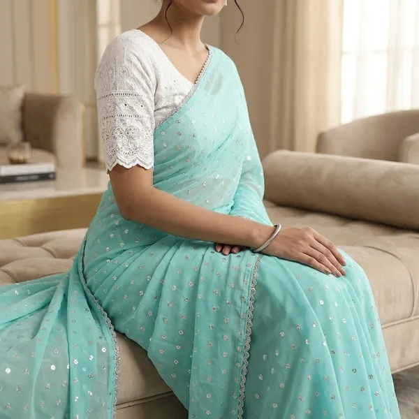 Taladara's_New_Light_Blue_Mos_Buti_Printed_Premium__with_Lace_Border_Saree_For_Women
