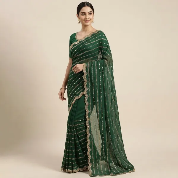 Green_Star_Georgette_Printed_Premium_Saree_For_Women