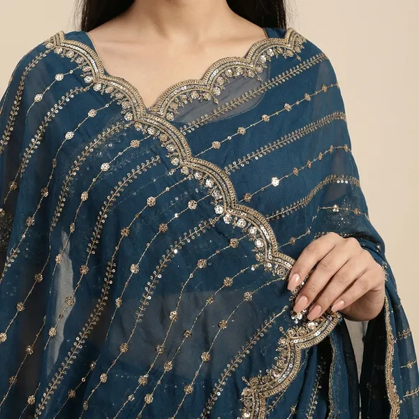 Taladara's_New_Blue_Star_Georgette_Embriodered_Premium_Saree_For_Women