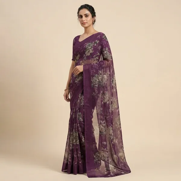 Purple_Georgette_Printed_Premium_Saree_For_Women